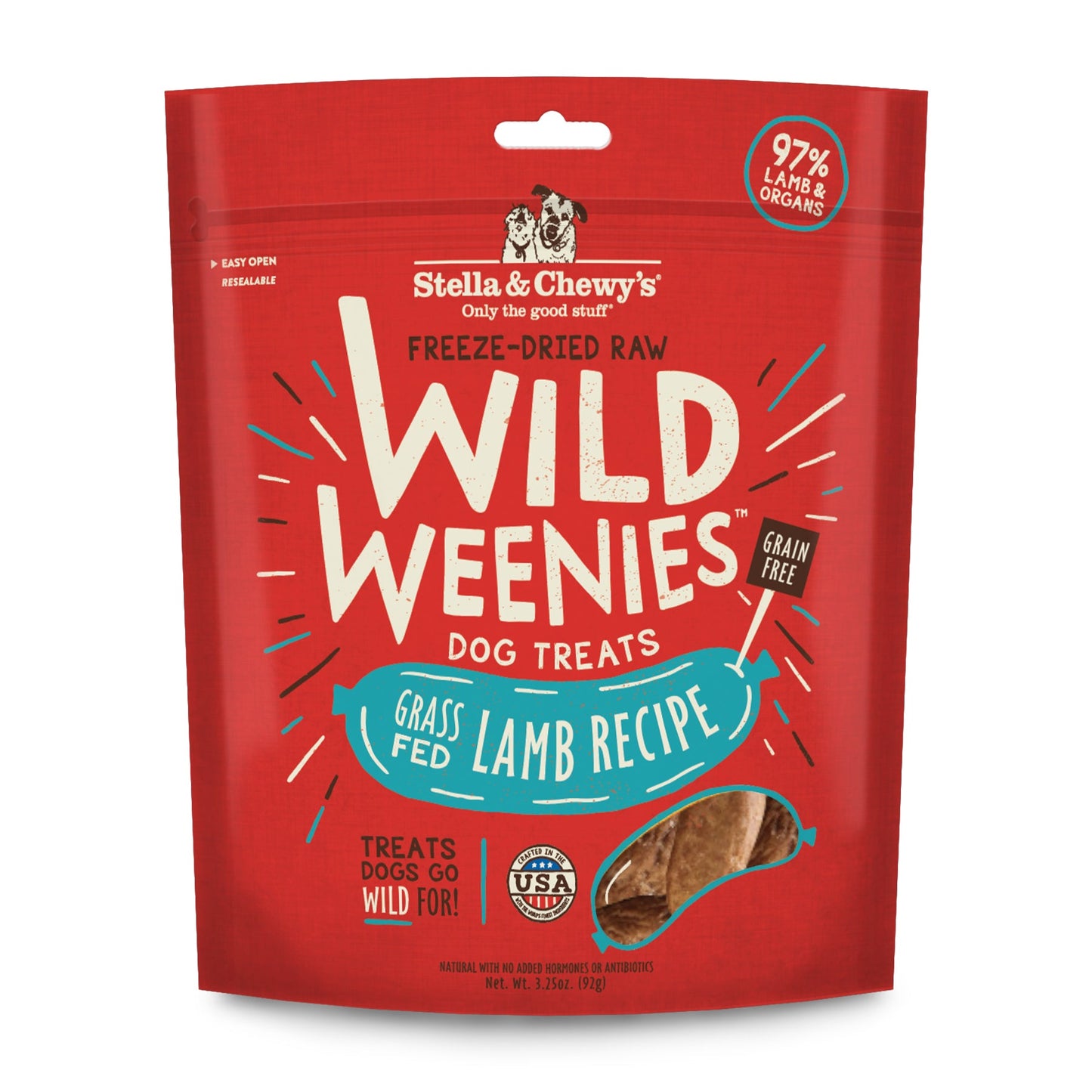 Stella & Chewy's Wild Weenies Freeze-Dried Lamb Dog Treats 3.25oz