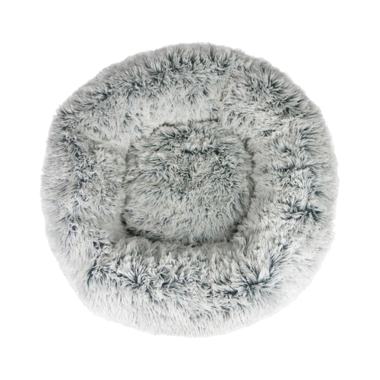 Tall Tails Cuddle Donut Bed Frosted Grey/ White