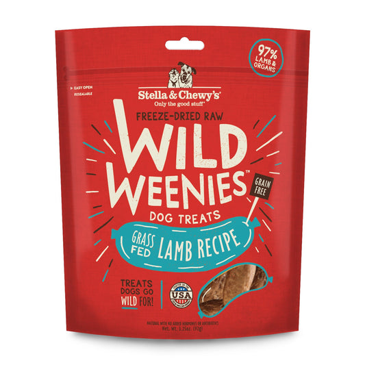 Stella & Chewy's Wild Weenies Freeze-Dried Lamb Dog Treats 3.25oz